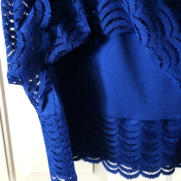 American Living Short Sleeve Overlay Dress Size 14 - Picture 6 of 16